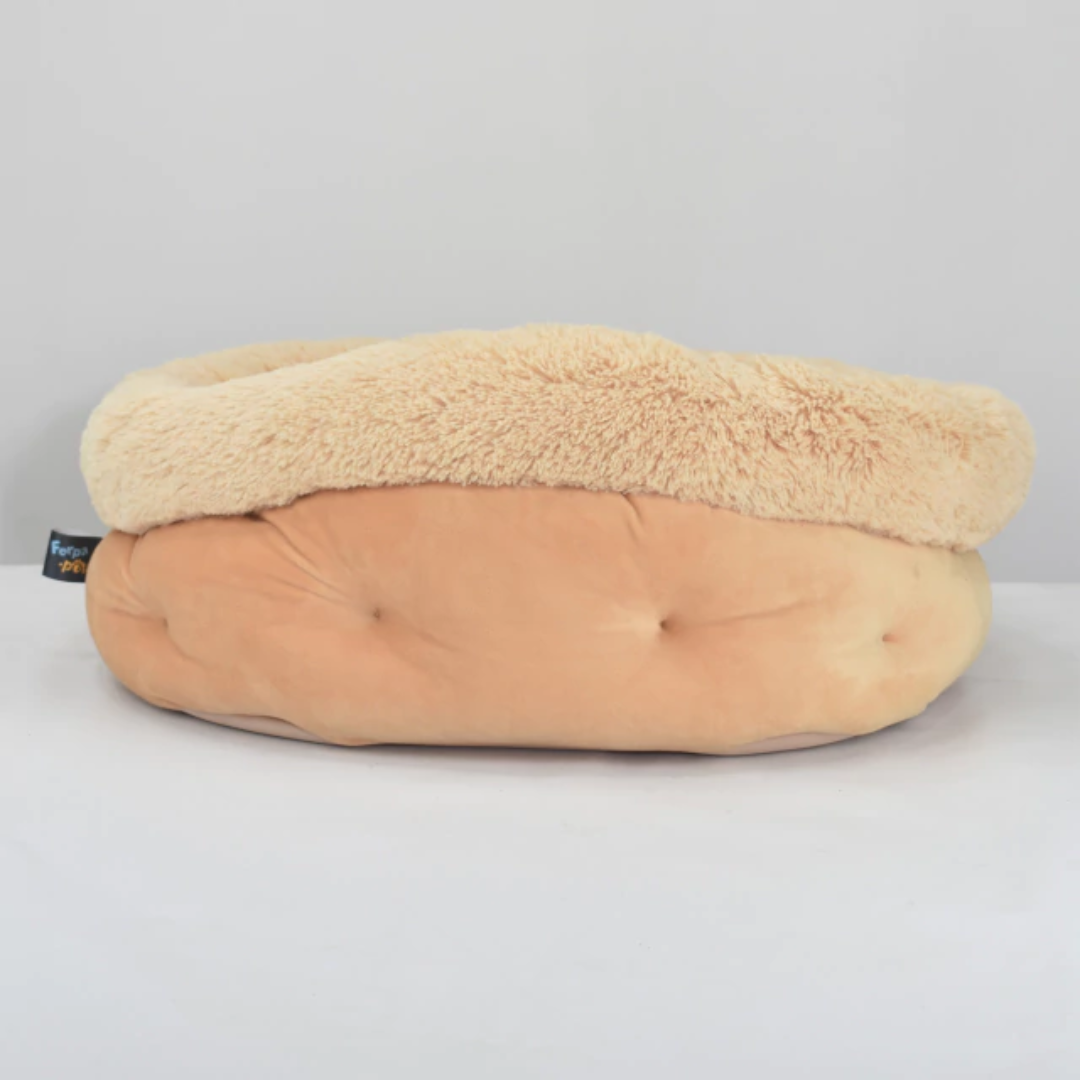 CAMA PET REDONDA BORDA PELUCIA