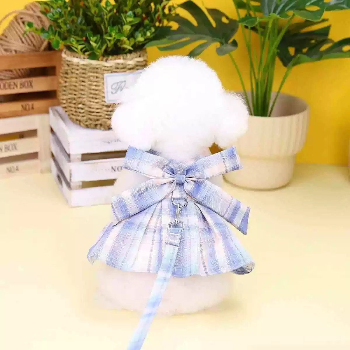 Peitoral Xadrez Lacinho Azul