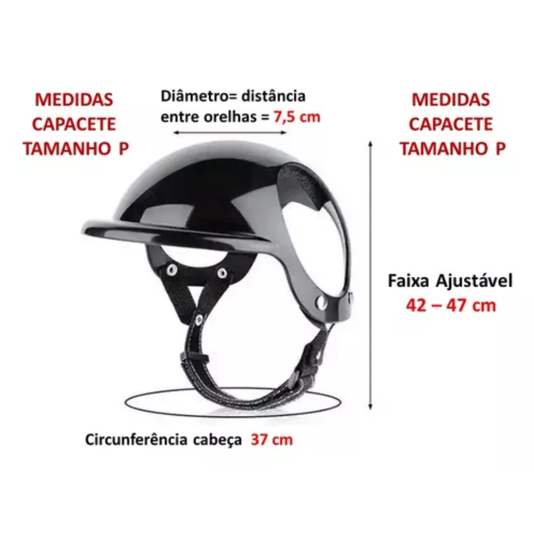 Capacete Motoqueiro Pet