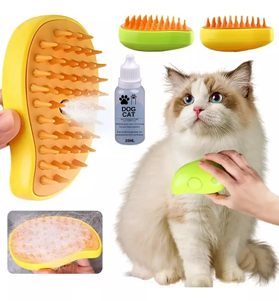 Escova Com Vapor Gatos