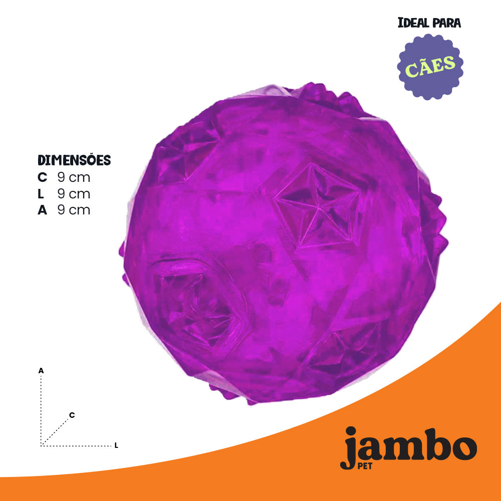 Brinquedo para Cachorro Bola Diamond TPR Grande