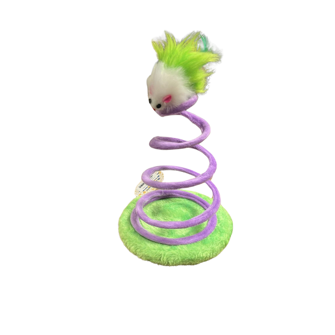 Arranhador com Mola e Rato