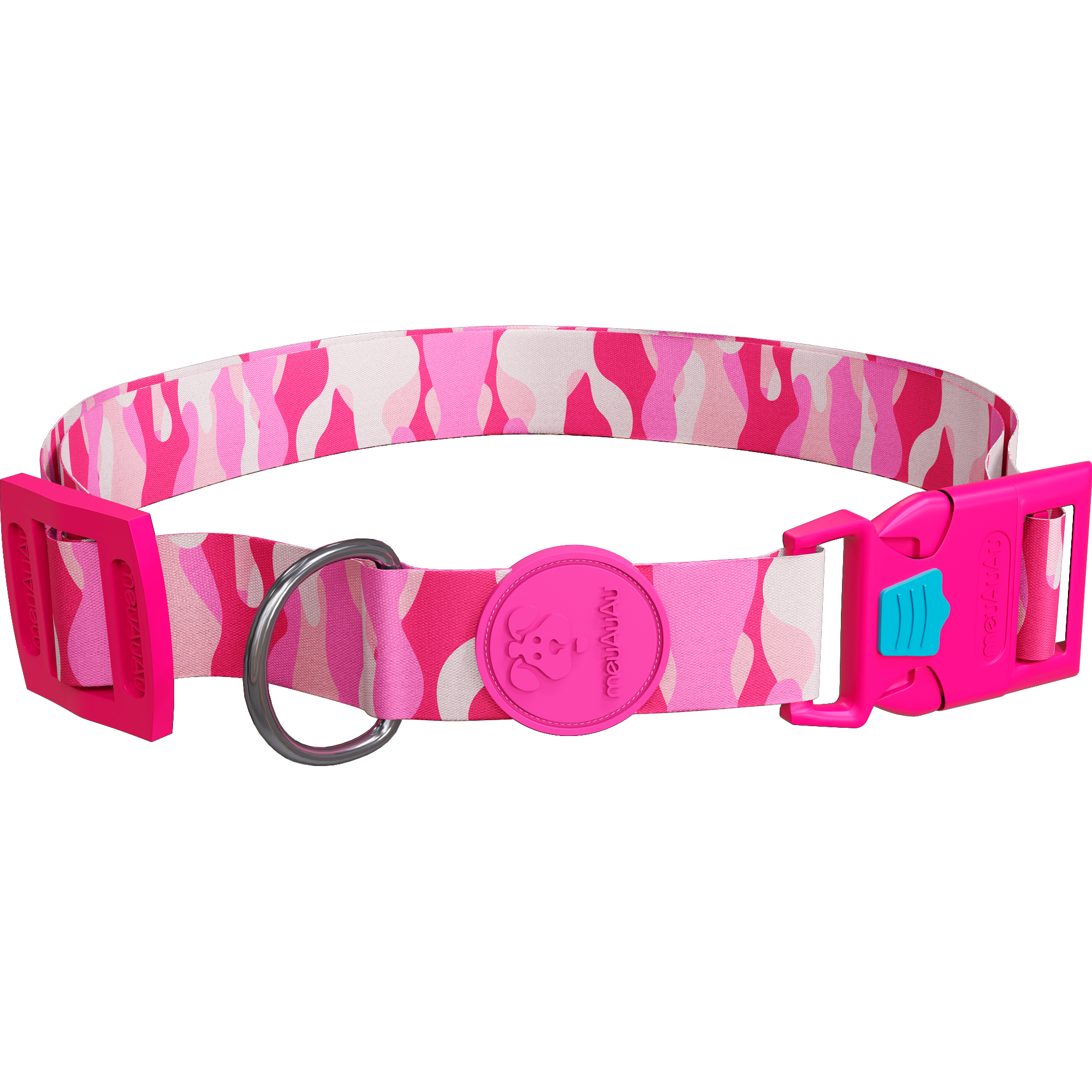 COLEIRA MEUAUAU ARMYPINK