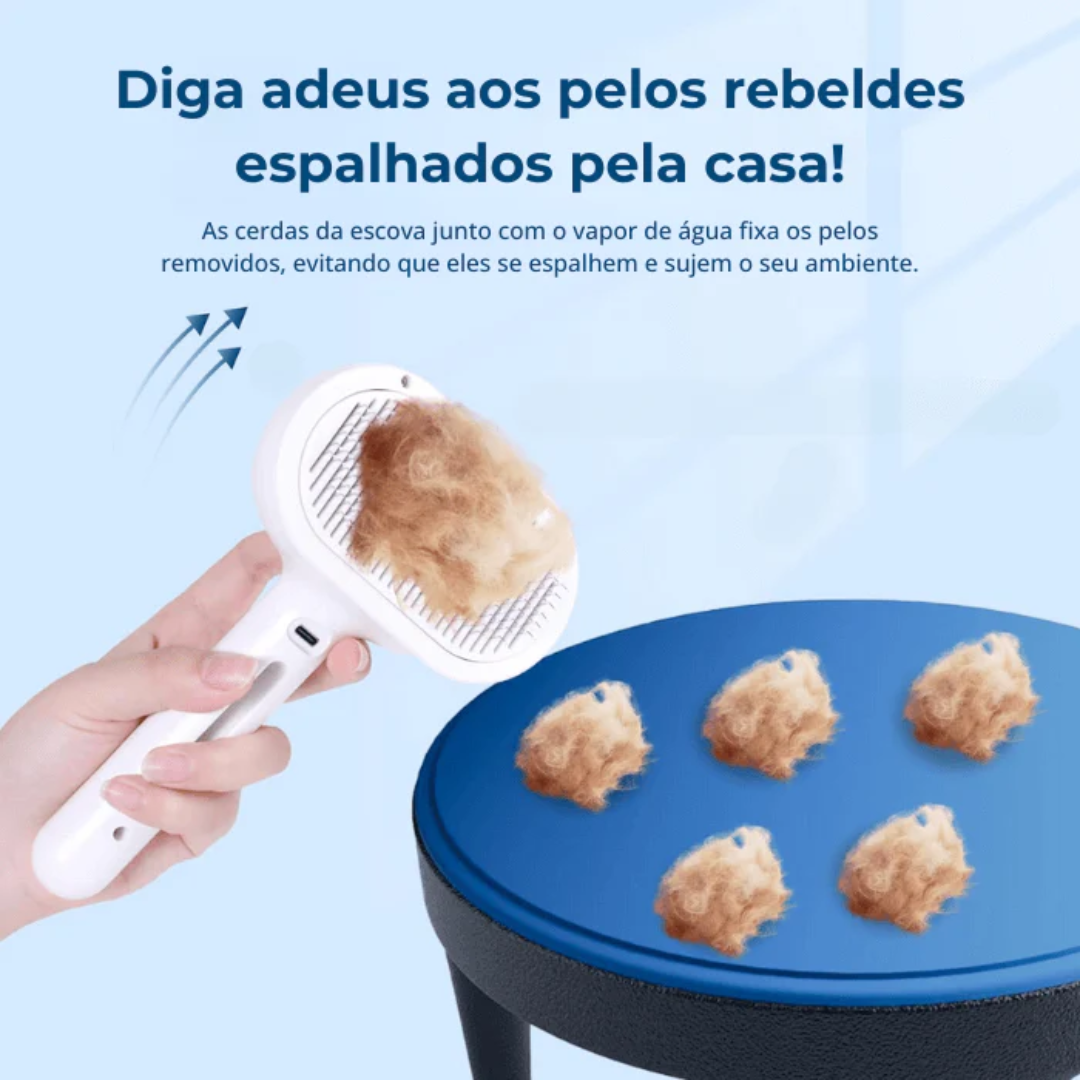 Escova Com Vapor 3 em 1