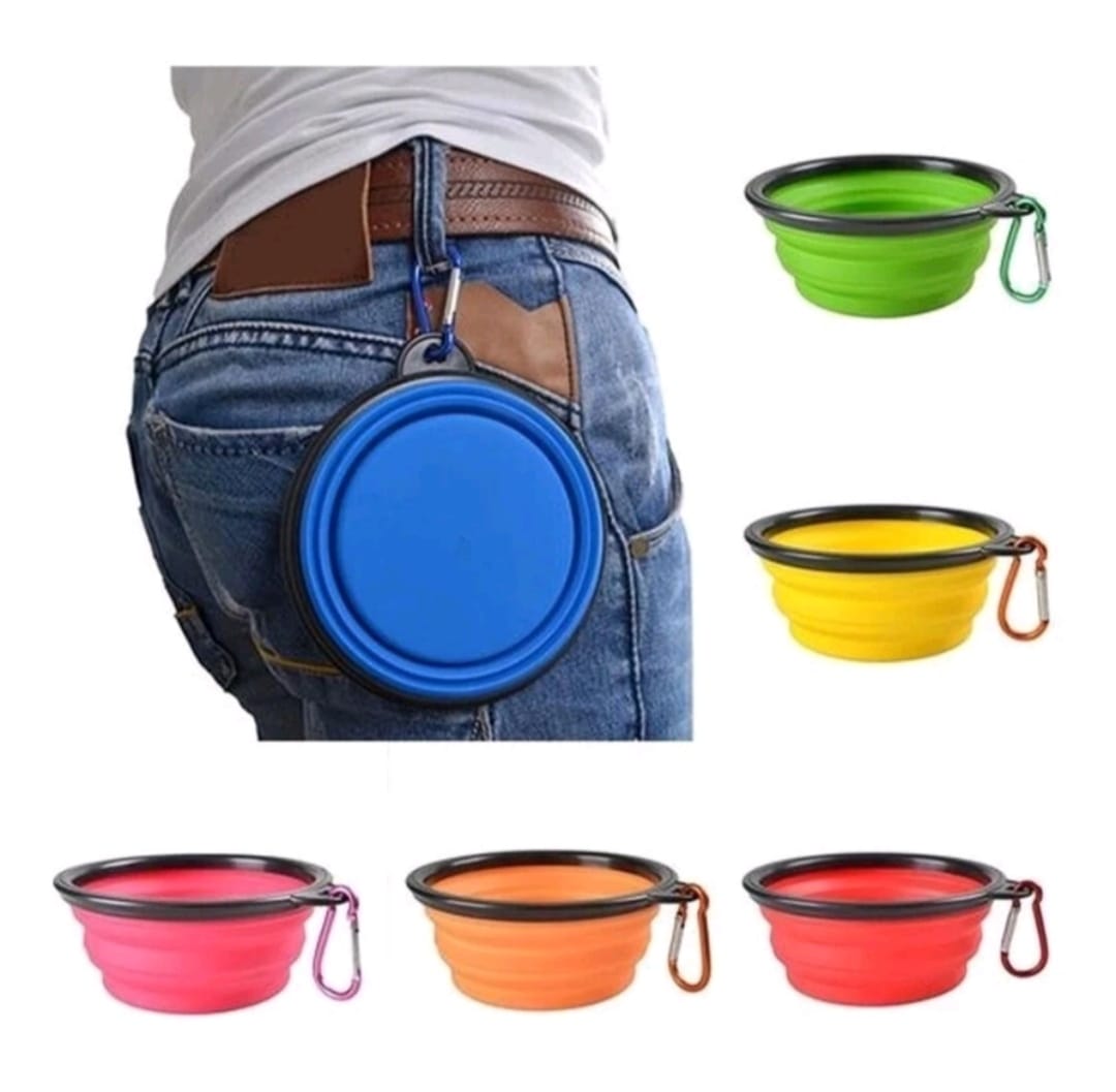 Prato Retrátil Pet Água Ração