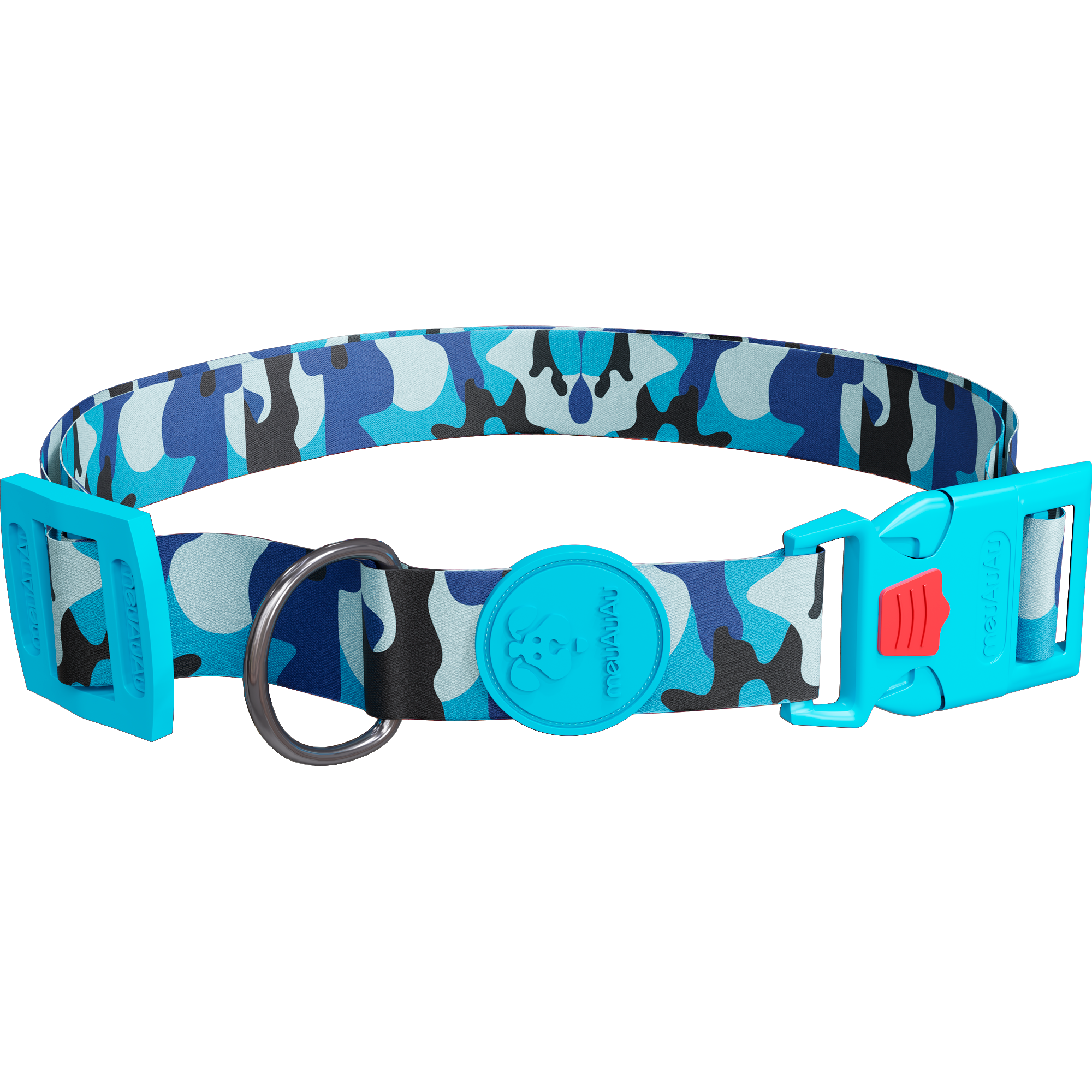 COLEIRA MEUAUAU ARMYBLUE