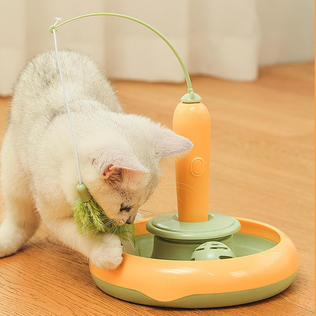 Brinquedo Automatico De Pena Para Gatos