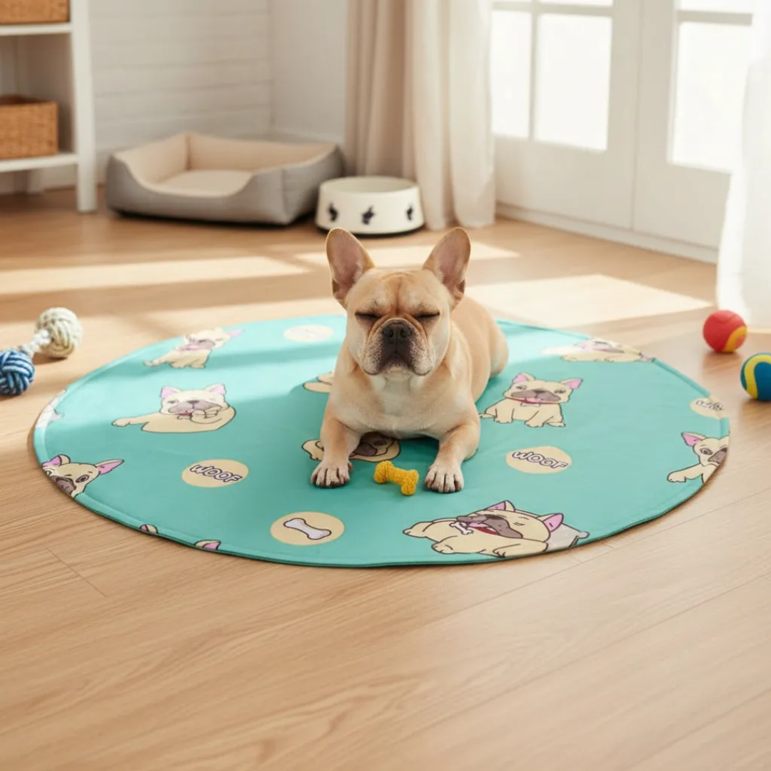 Tapete Gelado Redondo 47 cm