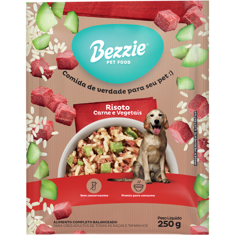 Bezzie Risoto Carne E Vegetal 250g
