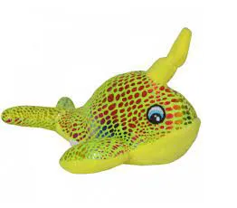 Mordedor Pet De Pelúcia Baleia Brilhante De Apito