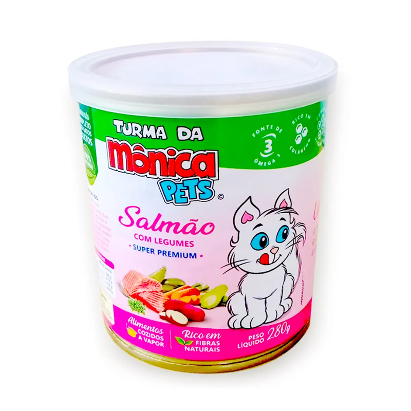 TURMA DA MONICA LATA GATO SALMAO 280GR