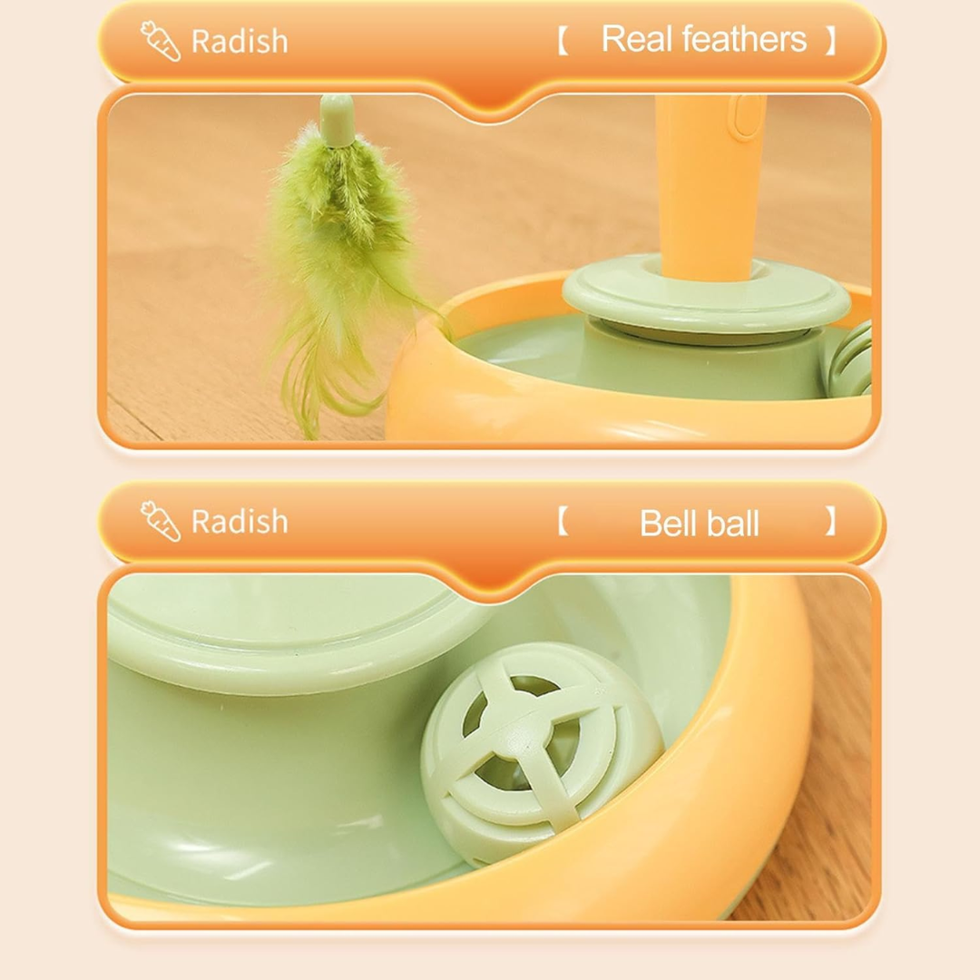 Brinquedo Automatico De Pena Para Gatos