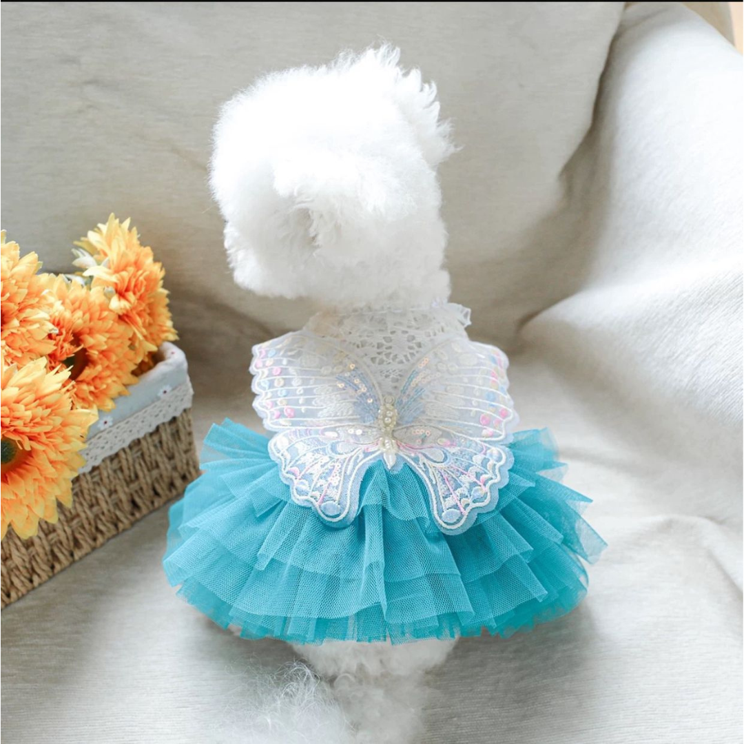 Vestido Borboleta Verde