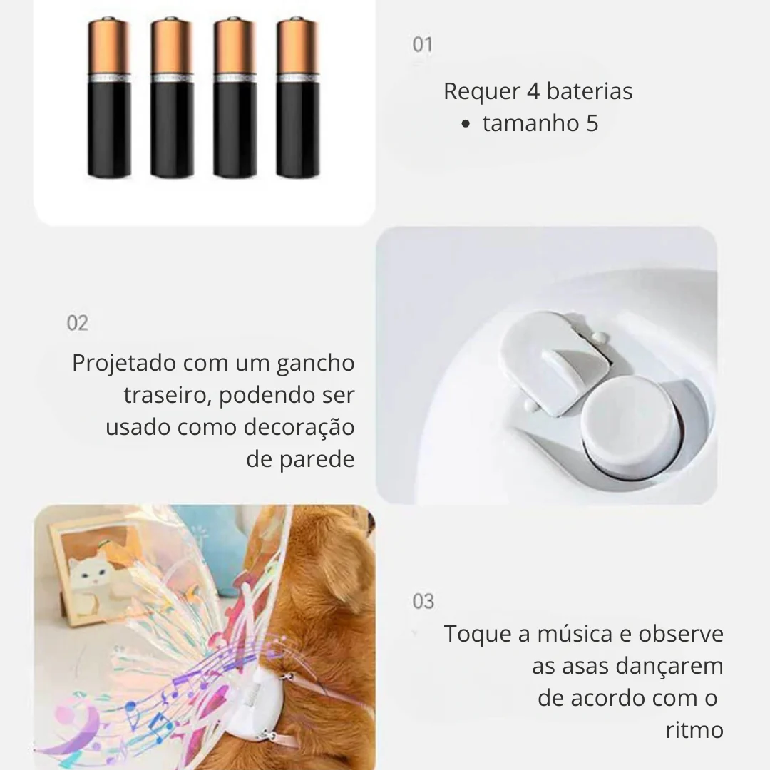 Asa de Borboleta Pet