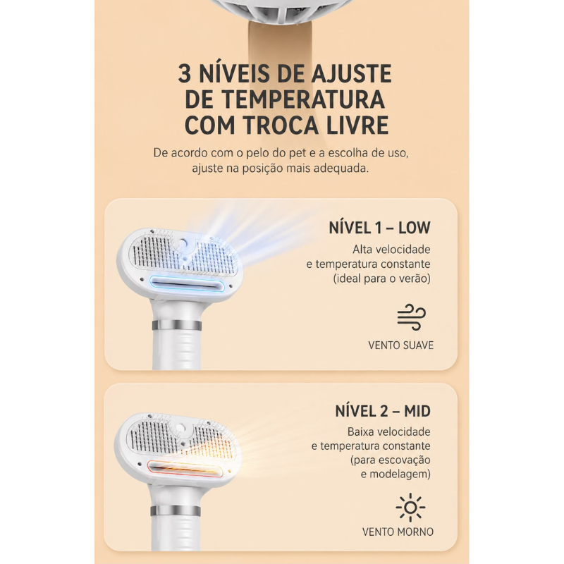Secador de Pelos 6 em 1 Pet