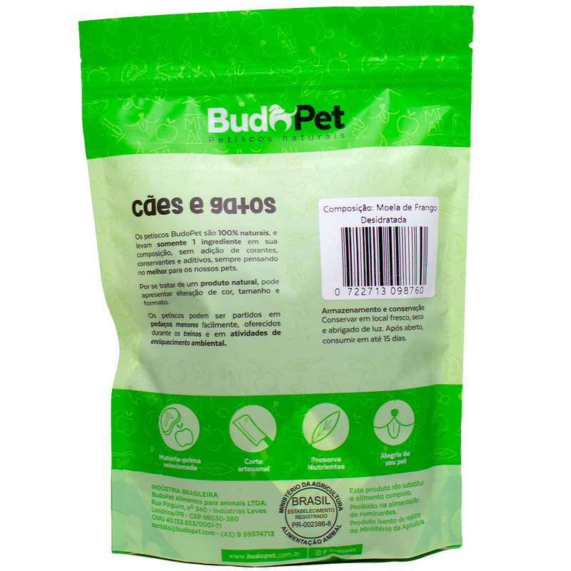 Moela de Frango - 80g - Budopet