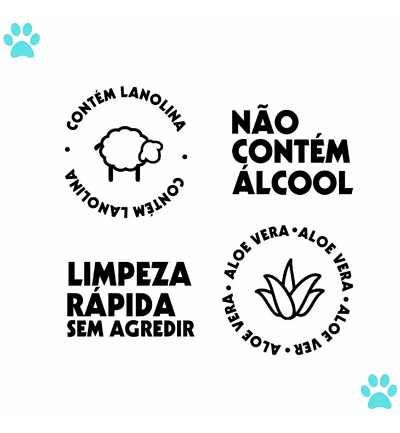 Lenço Umedecido Cães 75 UND