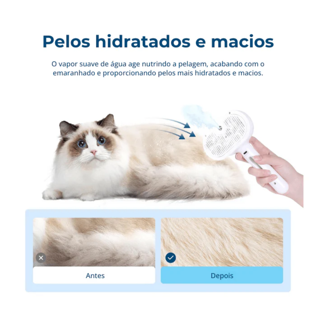 Escova Com Vapor 3 em 1