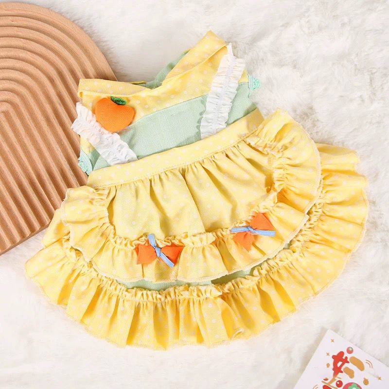 Vestidos Babado Amarelo