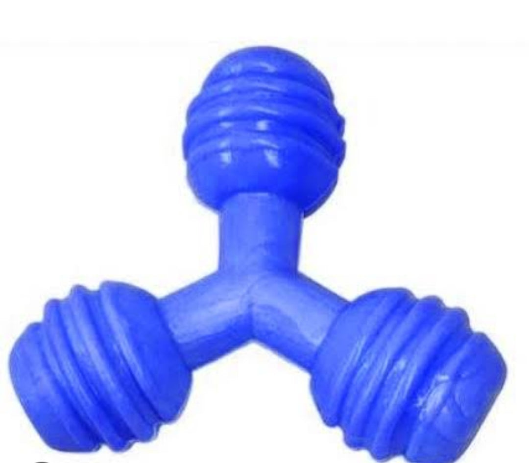 Mordedor Borracha Maciça Triangulo Cães