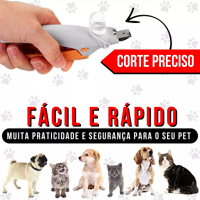 Alicate de Unha Com Luz e Lente