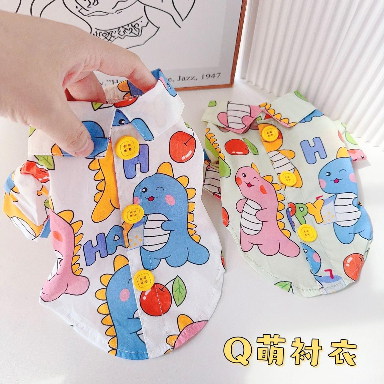 Camisa Dinossauro Branca