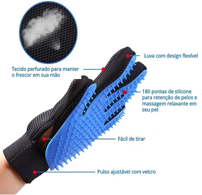 Luva Nano Magnética Para Tirar Pelos