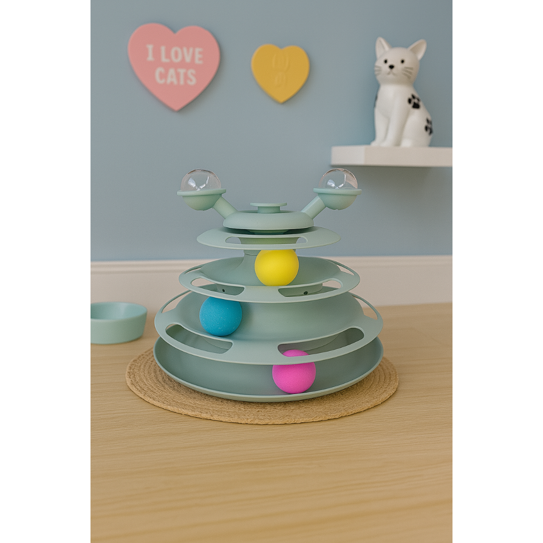 Torre Gatos Solta Petisco